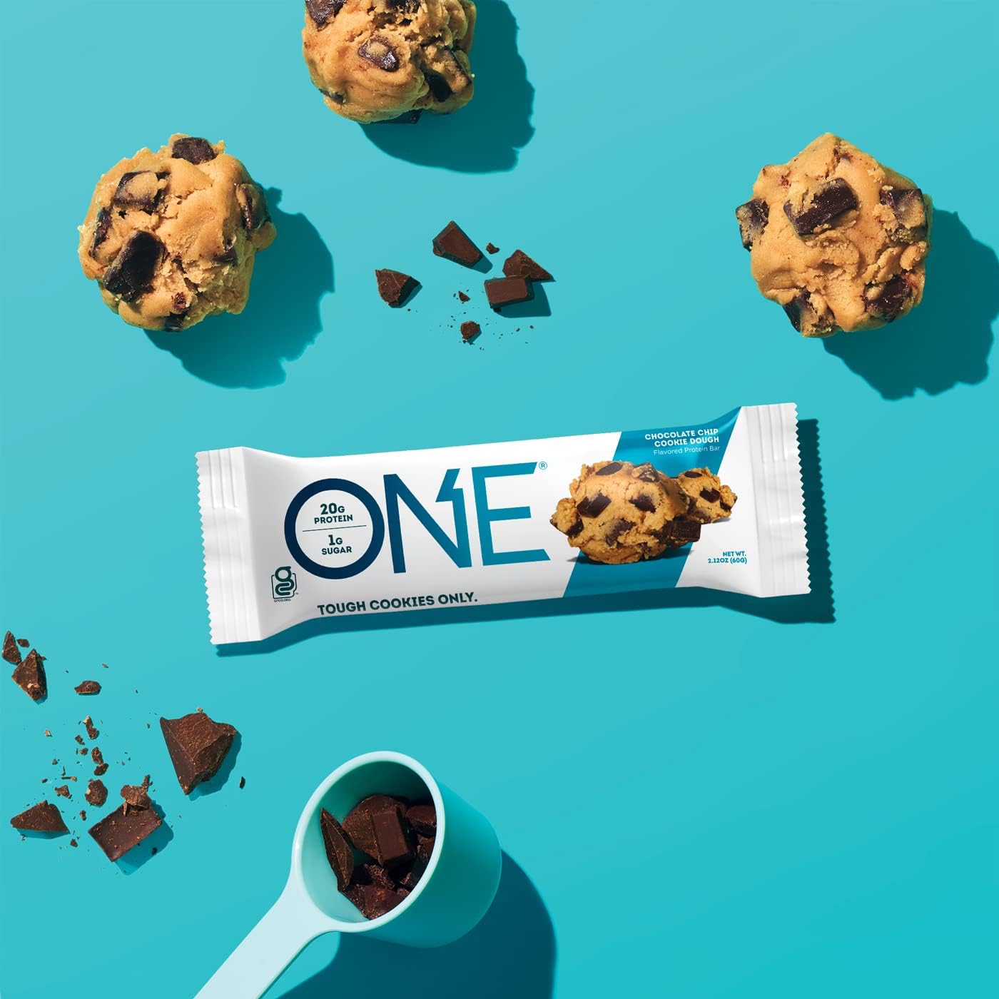 ONE Protein Bars, Chocolate Chip Cookie Dough, Gluten Free Protein Bars with 20g Protein & Protein Bars, Smores, Gluten Free Protein Bars with 20g Protein and only 1g Sugar