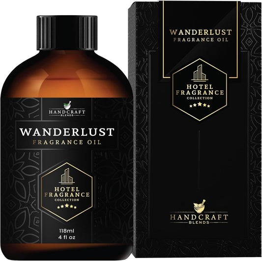 Handcraft Blends Hotel Fragrance Oil Wanderlust Scent – Luxury Hotel Collection Diffuser Oil Scents for Home Cold Air Diffusers – Aromatherapy Fragrance Oil Inspired by My Way Scent Oil – 4 Fl Oz