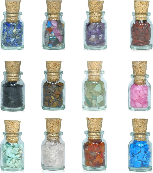 Crystal Chips - Small Crystals - Mini Crystals for Spell Jars - Gemstone Chips - Witch Healing Crystals - Spell Bottles - Crystal Jar - Tumbled Stone Chips - Chip Stones